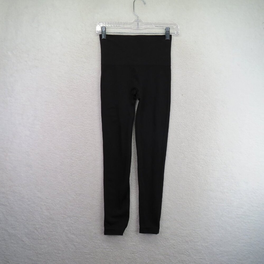 Spanx Leggings Womens‎ Small Black High Rise Seamless Shaping Activewear Yoga